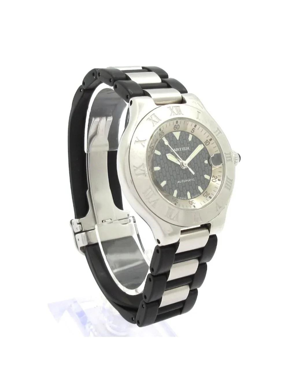 Cartier Watch Must 21 Vantean Autoscuff Black